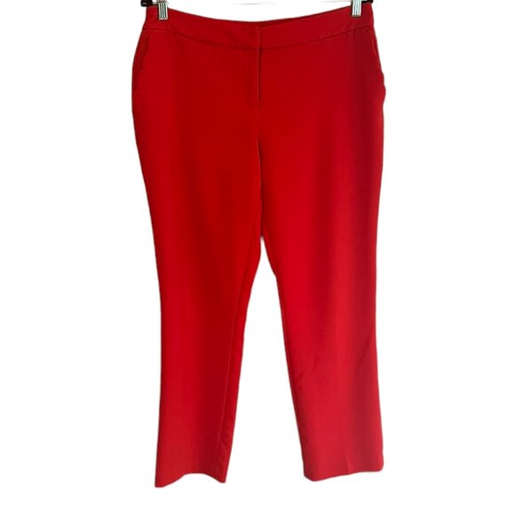 Dalia Pants - Women's Dalia Cropped Red Viscose Blend Pants Size 10‎